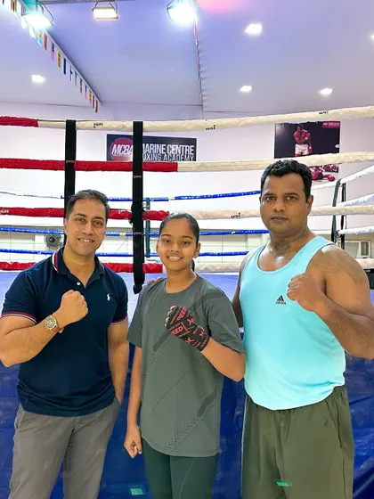 Another silver medal for the academy. Riddhi Gayke fought hard to secure her win at the School Boxing Zonal championships. Our medal tally for Navi Mumbai just keeps growing.