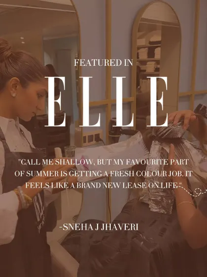I was so honored to be featured in Elle magazine, sharing my thoughts on summer hair color. A fresh color feels like a brand new lease on life, but proper maintenance is key to keeping it vibrant, especially in the Indian climate.