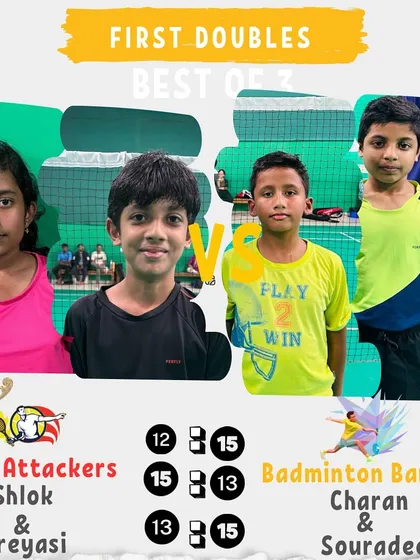 A First Doubles match from Day 5 that went to three sets. A great display of teamwork and resilience.
