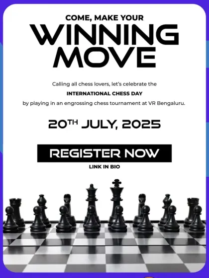 Make your winning move! We regularly host events like this International Chess Day tournament, offering a platform for all chess lovers to compete. Keep an eye out for our next event.