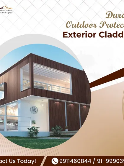 This image showcases our exterior cladding, which provides durable outdoor protection for modern homes. The clean lines and rich texture not only enhance the building's architecture but also shield it from the elements for years to come.