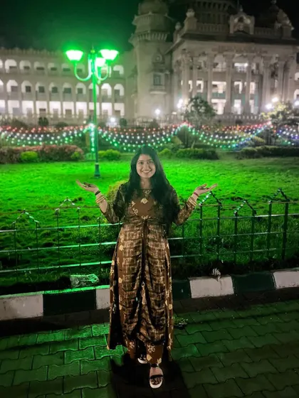 Welcoming the beauty of the night in my city, Bengaluru. Every experience, big or small, is a part of my journey and finds its way into the stories I tell through dance.