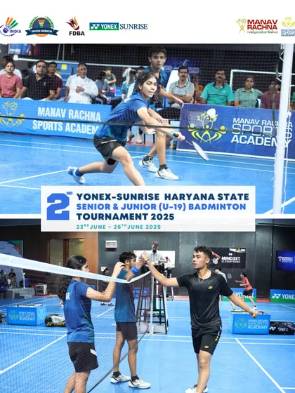 The intensity of doubles play at the state championship. Our courts are built to international standards, making them the ideal venue for high-stakes ranking tournaments.