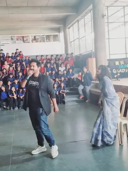 Sharing my passion for dance with the next generation. Here I am, speaking to a hall full of enthusiastic students at Orchids The International School, encouraging them to keep dancing and expressing themselves.