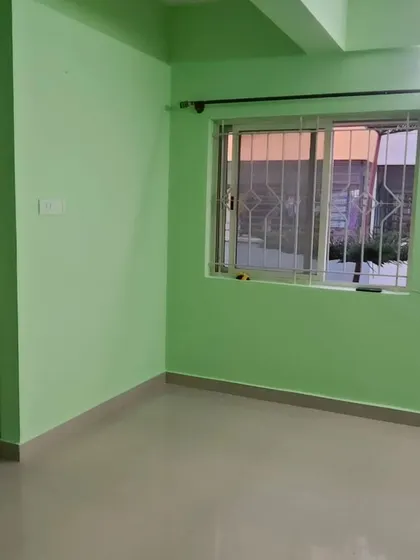 This series of images shows a complete apartment repaint. We used a pleasant light green color to give the entire home a consistent and clean appearance, perfect for a rental unit.