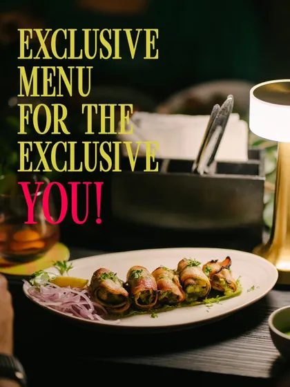 An exclusive menu for the exclusive you. This dish of bacon-wrapped delights is part of our special offerings.