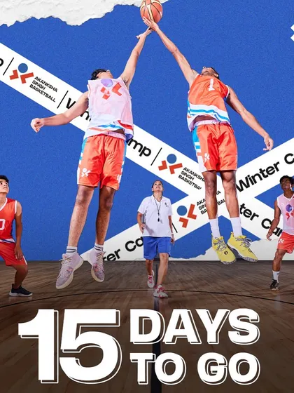 Just 15 days to go for our Winter Basketball Camp. This is your chance to learn from expert coaches, build resilience, and elevate your game in a high-performance environment.