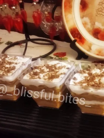 A trio of my popular Banoffee Pie dessert shots, a sweet and creamy indulgence perfect for any occasion.