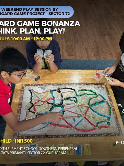 Another Board Game Bonanza session, this time at a different location, offering more opportunities for kids to join the fun.
