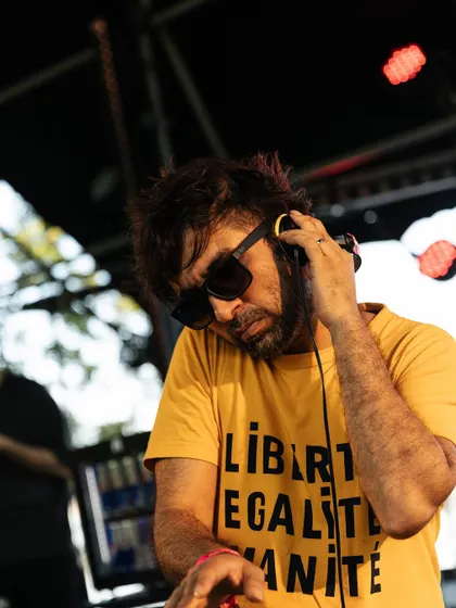 In deep concentration during my opening set at Awakenings. I love the challenge of setting the tone for a festival.