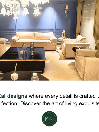 A full living room view showcasing our custom-made sofas with protective covers, ready for delivery. Even in a raw state, the form and scale of the furniture demonstrate the foundation of a well-designed space.