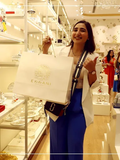 Happy clients are the prettiest. A heartfelt thank you to Chandigarh for the overwhelming love at my first store launch. Seeing smiles like this makes all the hard work worthwhile.