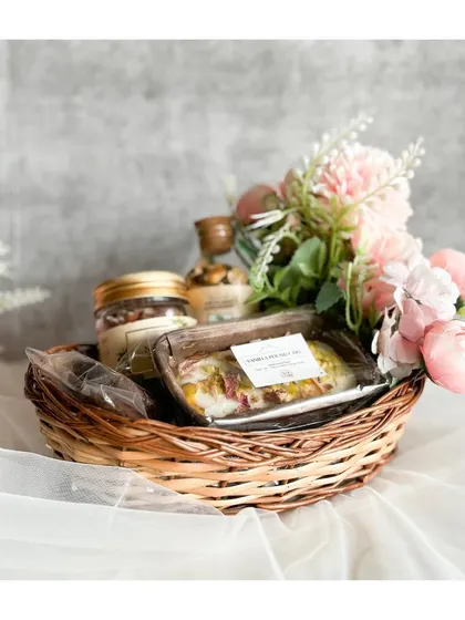 Our Go-to Basket is a simple, elegant wicker basket that's perfect for any occasion. It's a versatile and budget-friendly option for a thoughtful gift.