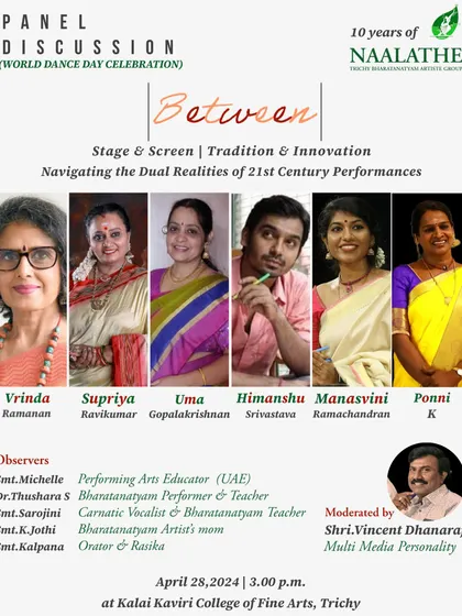 I was honored to be part of this panel discussion for World Dance Day, celebrating 10 years of NAALATHE. We navigated the dual realities of 21st-century performances, discussing the balance between stage and screen, tradition and innovation.