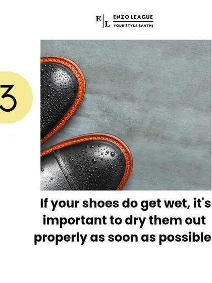 Tip #3: If your shoes get wet, it's important to dry them properly. Stuff them with newspaper to absorb moisture and let them air dry away from direct heat.