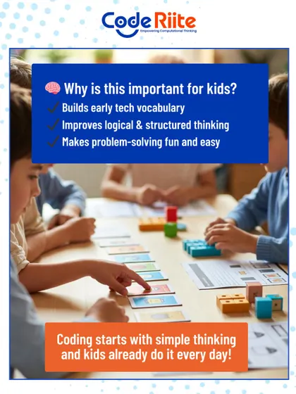 Why is learning about algorithms important? It builds early tech vocabulary, improves logical and structured thinking, and makes problem-solving fun and easy. Coding really does start with simple thinking.