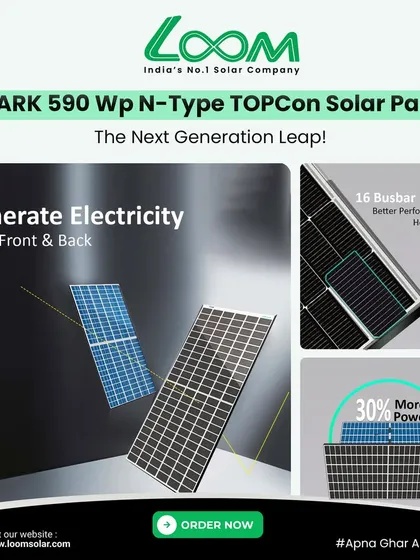 My SHARK 590 Wp N-Type TOPCon panel is a next-generation leap in solar technology. It generates electricity from both the front and back, delivering up to 30% more power for your farm or business.