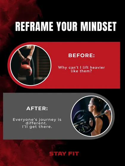 It's easy to compare yourself to others. We help you reframe that thought to "Everyone's journey is different. I'll get there."