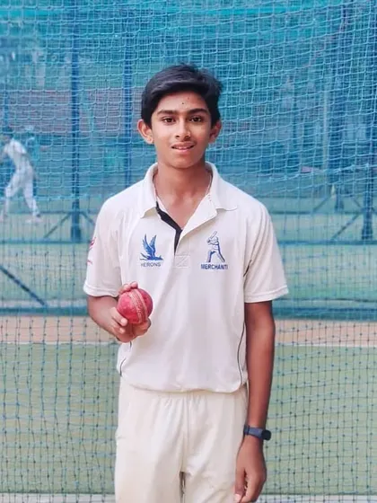 An amazing 6-wicket haul by Pratyush G Shetty in a KSCA Under-14 Inter-Zonal match. His performance of 6 wickets for 30 runs in 17.5 overs shows his potential.