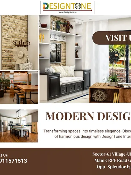 A collage of our modern designs, including a window seat with built-in storage. We turn spaces into timelessly elegant homes.