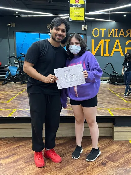 A proud moment for one of our Advance Beginners Jazz students. We are committed to helping every student reach their full potential.
