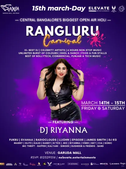 Being a featured artist at major events like the Rangluru Carnival at Garuda Mall is always a thrill. This event poster shows the scale of the festivals I play, sharing the stage with over 15 other talented artists for a non-stop music experience.
