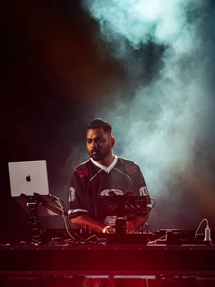 Locked in at Gully Fest 2024. Surrounded by smoke and lights, my focus is always on the music and the crowd's reaction, crafting the perfect hip hop set.