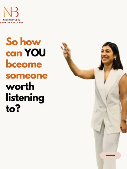 So how can you become someone worth listening to? It starts with your presence. I help you craft an image that reflects your capability and confidence.
