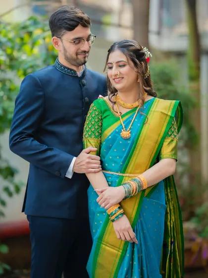 A lovely candid portrait of the couple. The groom's admiration for his bride is clearly visible in this sweet, unposed moment.