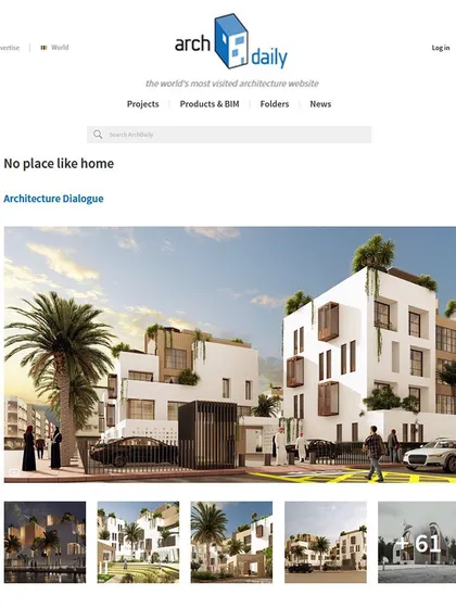 Our proposal for a housing project in Saudi Arabia, featured on ArchDaily. The design reinterprets traditional Middle Eastern architecture with modern aesthetics, featuring private courtyards, roof terraces, and shaded walkways.