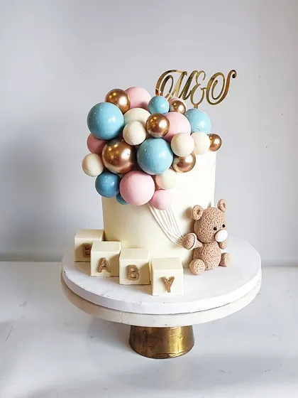 This elegant design is one of my most requested for baby showers, and it's easy to see why!