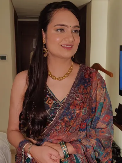 Party makeup for the lovely Mallika. She requested a very minimal look, so we focused on dewy skin, glossy nude lips, and softly defined eyes.