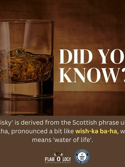 Another look at the origin of the word 'whisky'. This kind of knowledge adds depth to a bartender's storytelling ability.
