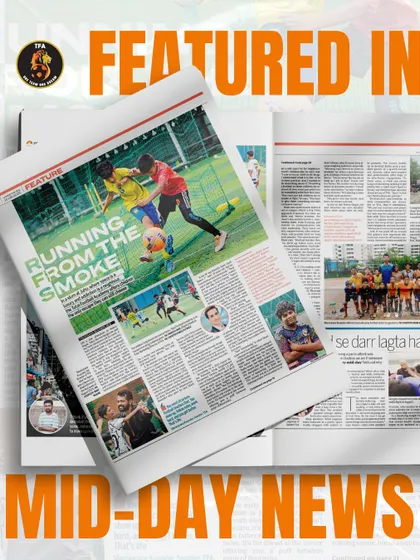 Our impact goes beyond the pitch. We are proud to be featured in Mid-Day News for our social mission, using football to provide a positive path for underprivileged children in Mumbai.