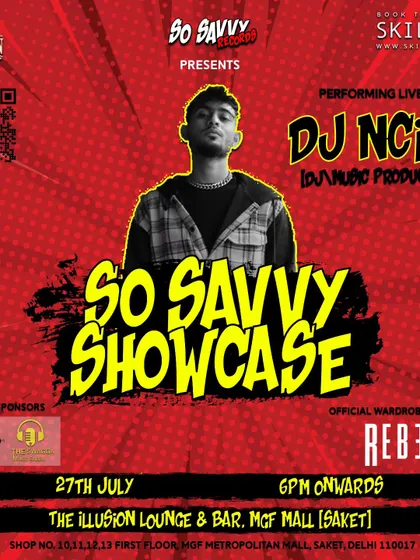 My personal announcement for the 'So Savvy Showcase', where I performed alongside all the artists from my label.