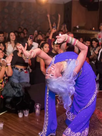 The incredible Lal Batti giving a stunning performance at our Bolliday Edition. The artistry and drama of drag is a perfect match for the Bollywood theme.