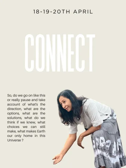 How do we pause and take account of the choices we make for our only home? This poster for our Earth Day event invites you to connect with yourself, with nature, and with a community that cares.