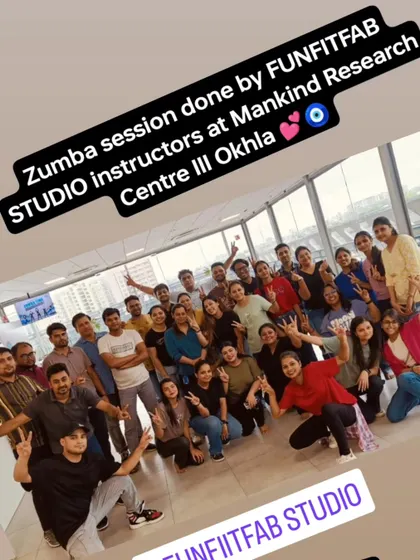 A fantastic group photo after a Zumba session with the team at Mankind Research Centre in Okhla. Ending the week with a burst of energy is the best way to kick off the weekend.