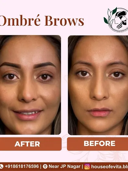 Ombré Brows give a soft, powdered makeup finish that’s perfect for a more defined look. Notice how the brows transition from lighter at the front to darker at the tail, creating a beautiful gradient effect that lasts.