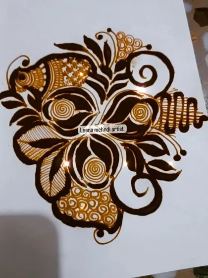 A modern, abstract floral bunch with bold swirls and varied textures. This style is great for students who want to develop their own unique artistic voice.