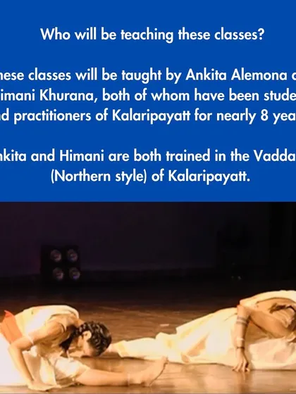 Introducing our special one-month unlimited Kalaripayattu class pass. This is a fantastic opportunity to begin or deepen your practice in this ancient martial art.
