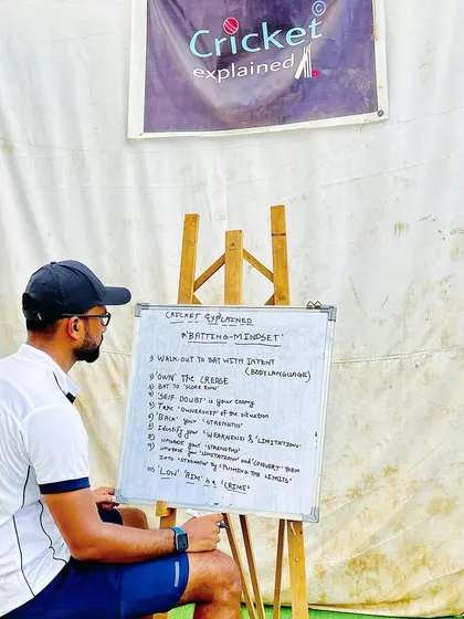 The mindset is everything. Here I am breaking down the key mental aspects of batting for our players. It's about walking out with intent, owning the crease, and backing your strengths.