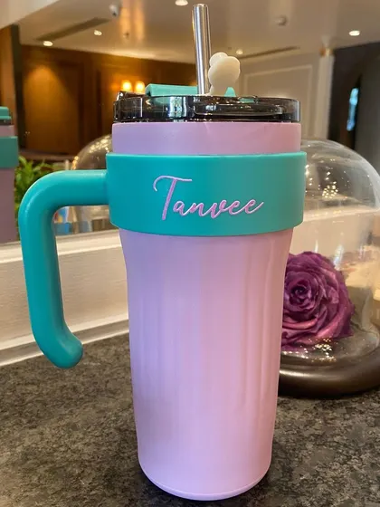 Our thirst trap tumblers make the perfect Rakshabandhan gift. The dual-tone color scheme is eye-catching, and the personalisation makes it extra special.
