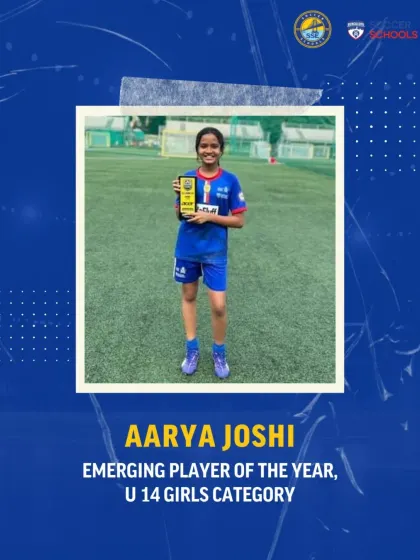Recognizing emerging talent is key to our development model. Congratulations to Aarya Joshi for being named the Emerging Player of the Year in the U14 girls category at the DPDL league.
