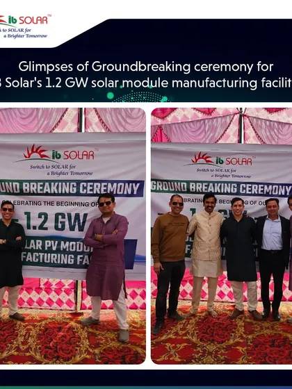 We are building for a brighter future with the expansion of our manufacturing capabilities. This is a moment from the groundbreaking ceremony for our new 1.2 GW solar module manufacturing facility, a major step in strengthening India's domestic solar production capacity.