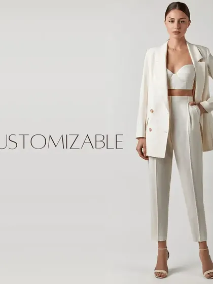 Everything I make is customizable. From the color and fabric to the fit and style details, we can work together to create your dream outfit.