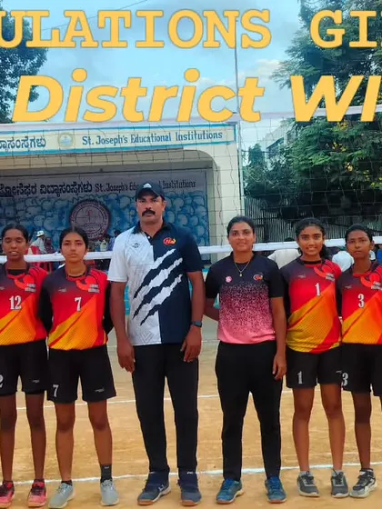 Congratulations to my girls' team for becoming District Winners. A well-deserved victory.