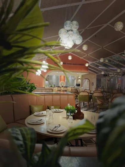 A detail shot showing how every element, from the table setting to the lighting, is carefully considered to craft a complete and immersive ambiance.