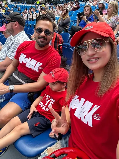 A selfie from the stands of the Australian Open. Experiencing major international events like this is one of the many perks of life in Australia, a key point I share with prospective migrants.