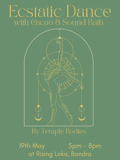 Ecstatic Dance with Cacao and a Sound Bath. A special three-hour journey combining heart-opening cacao, intuitive movement, and a meditative sound bath to close.